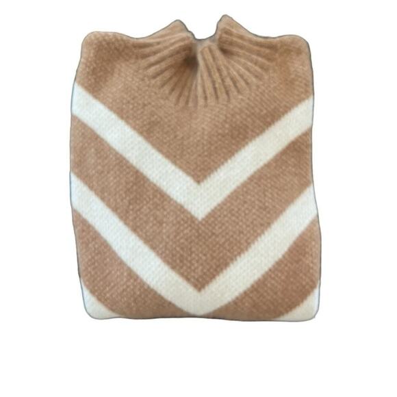 Alison Sheri High Neck Cotton Blend Sweater Medium Tight Knit Eyelash Pullover - Picture 9 of 9